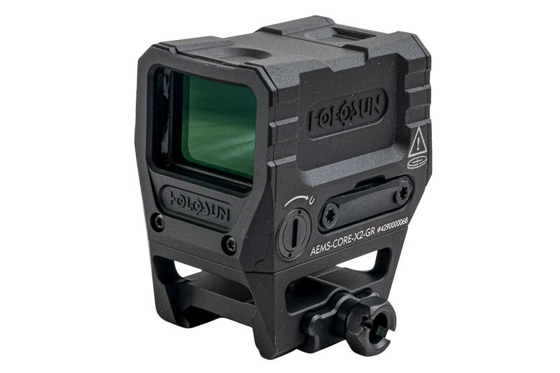 Holosun AEMS CORE X2 グリーン マイクロリフレックス グリーン ドットサイト (2 MOA ドット) - BK-AIRSOFT GOGO エアガン・サバゲー用品通販