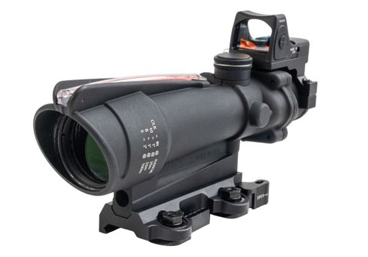 HOLY WARRIOR TA11 ACOG 3.5倍 RMRファイバーオプティックイルミネーションライフルスコープ - ブラック-AIRSOFT GOGO エアガン・サバゲー用品通販