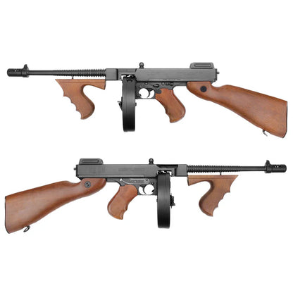 KING ARMS トンプソン M1928 シカゴ AEG エアソフト - フェイクウッド (AG-258-BK)-AIRSOFT GOGO エアガン・サバゲー用品通販