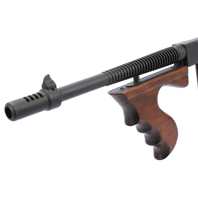 KING ARMS トンプソン M1928 シカゴ AEG エアソフト - フェイクウッド (AG-258-BK)-AIRSOFT GOGO エアガン・サバゲー用品通販