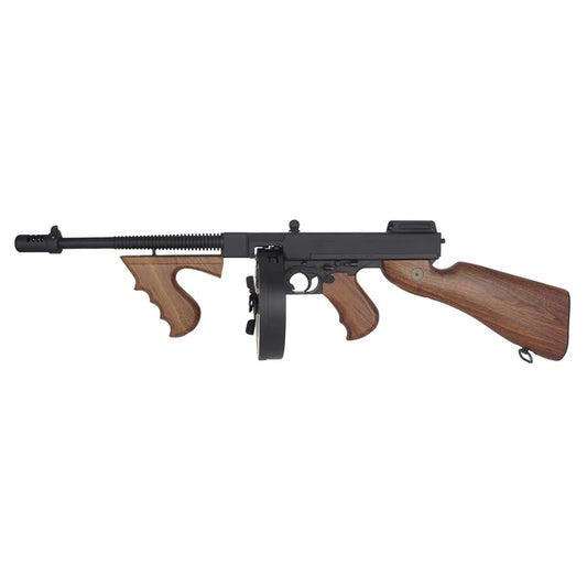 KING ARMS トンプソン M1928 シカゴ AEG エアソフト - フェイクウッド (AG-258-BK)-AIRSOFT GOGO エアガン・サバゲー用品通販