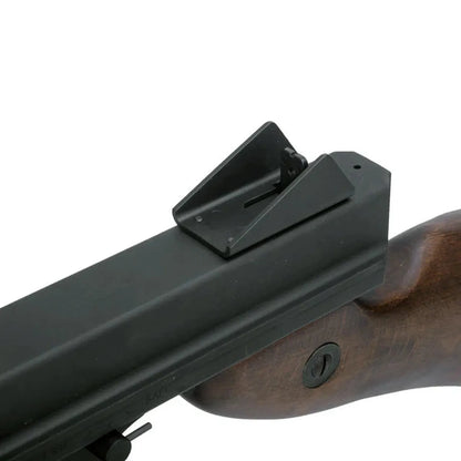 King Arms トンプソン M1A1 ミリタリー AEG エアソフトガン - リアルウッド- シルバー(AG-263) (Copy)-AIRSOFT GOGO エアガン・サバゲー用品通販