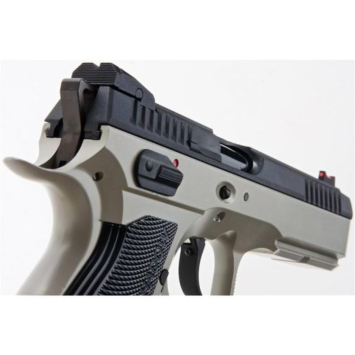 KJ WORKS CZ SHADOW 2 GBB エアソフト ピストル - アーバン グレー フレーム (ASG ライセンス)-AIRSOFT GOGO エアガン・サバゲー用品通販
