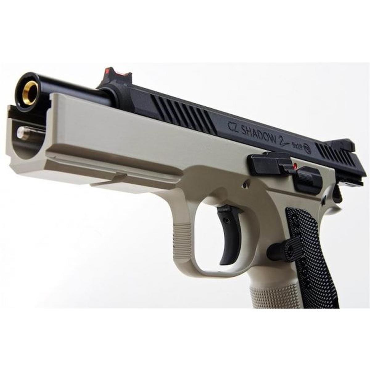 KJ WORKS CZ SHADOW 2 GBB エアソフト ピストル - アーバン グレー フレーム (ASG ライセンス)-AIRSOFT GOGO エアガン・サバゲー用品通販