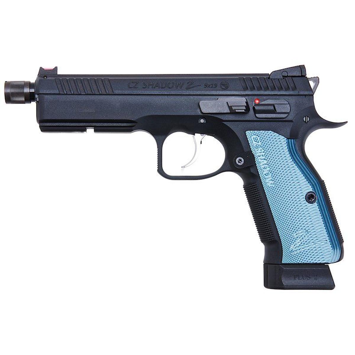 KJ WORKS CZ シャドウ 2 GBB エアソフト ピストル - ネジ付きバレル バージョン (ASG ライセンス)-AIRSOFT GOGO エアガン・サバゲー用品通販