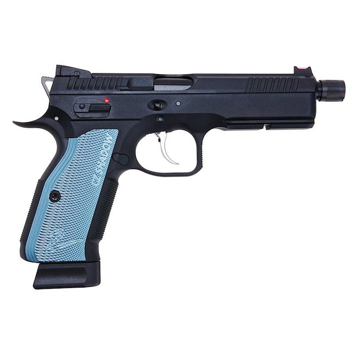 KJ WORKS CZ シャドウ 2 GBB エアソフト ピストル - ネジ付きバレル バージョン (ASG ライセンス)-AIRSOFT GOGO エアガン・サバゲー用品通販