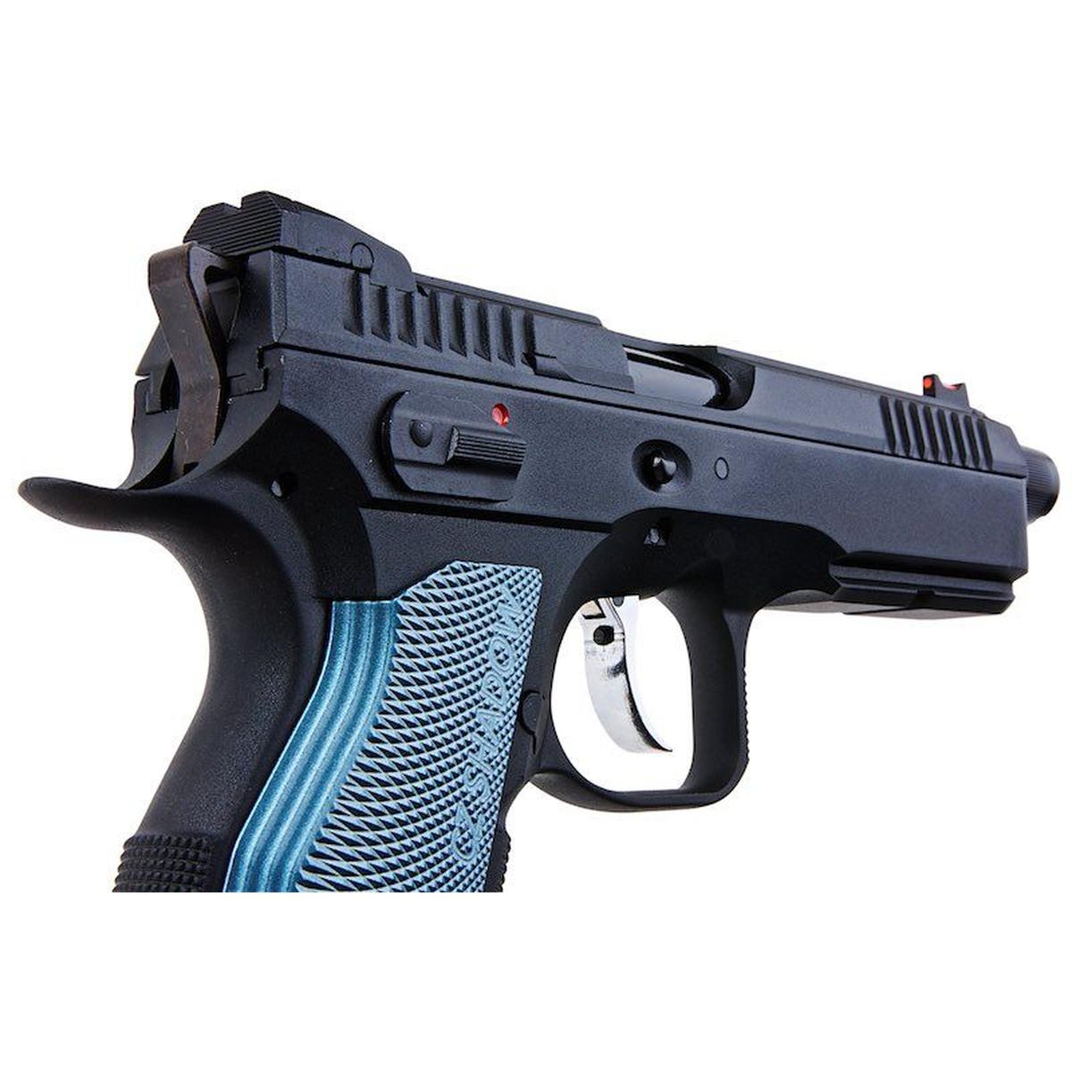 KJ WORKS CZ シャドウ 2 GBB エアソフト ピストル - ネジ付きバレル バージョン (ASG ライセンス)-AIRSOFT GOGO エアガン・サバゲー用品通販