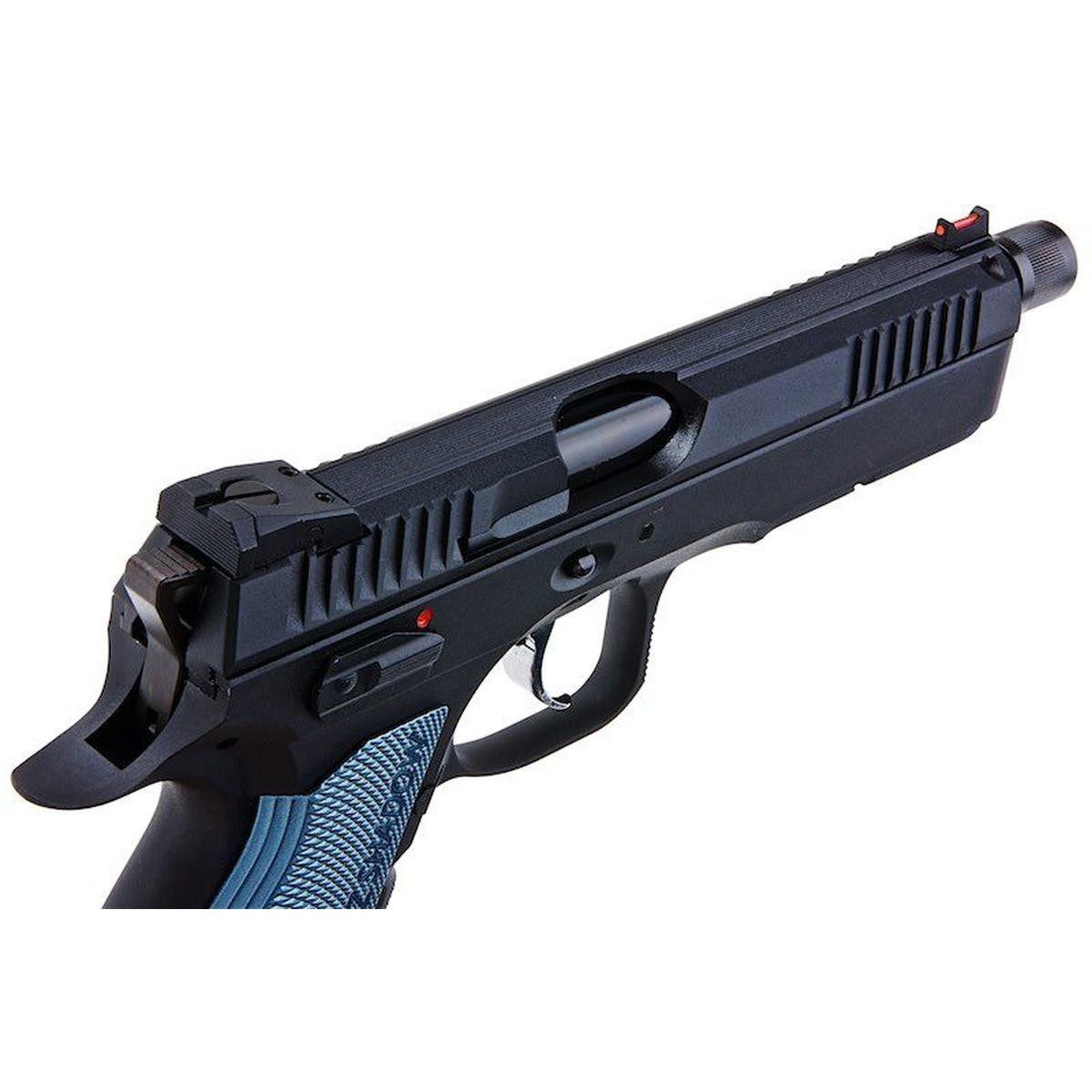 KJ WORKS CZ シャドウ 2 GBB エアソフト ピストル - ネジ付きバレル バージョン (ASG ライセンス)-AIRSOFT GOGO エアガン・サバゲー用品通販