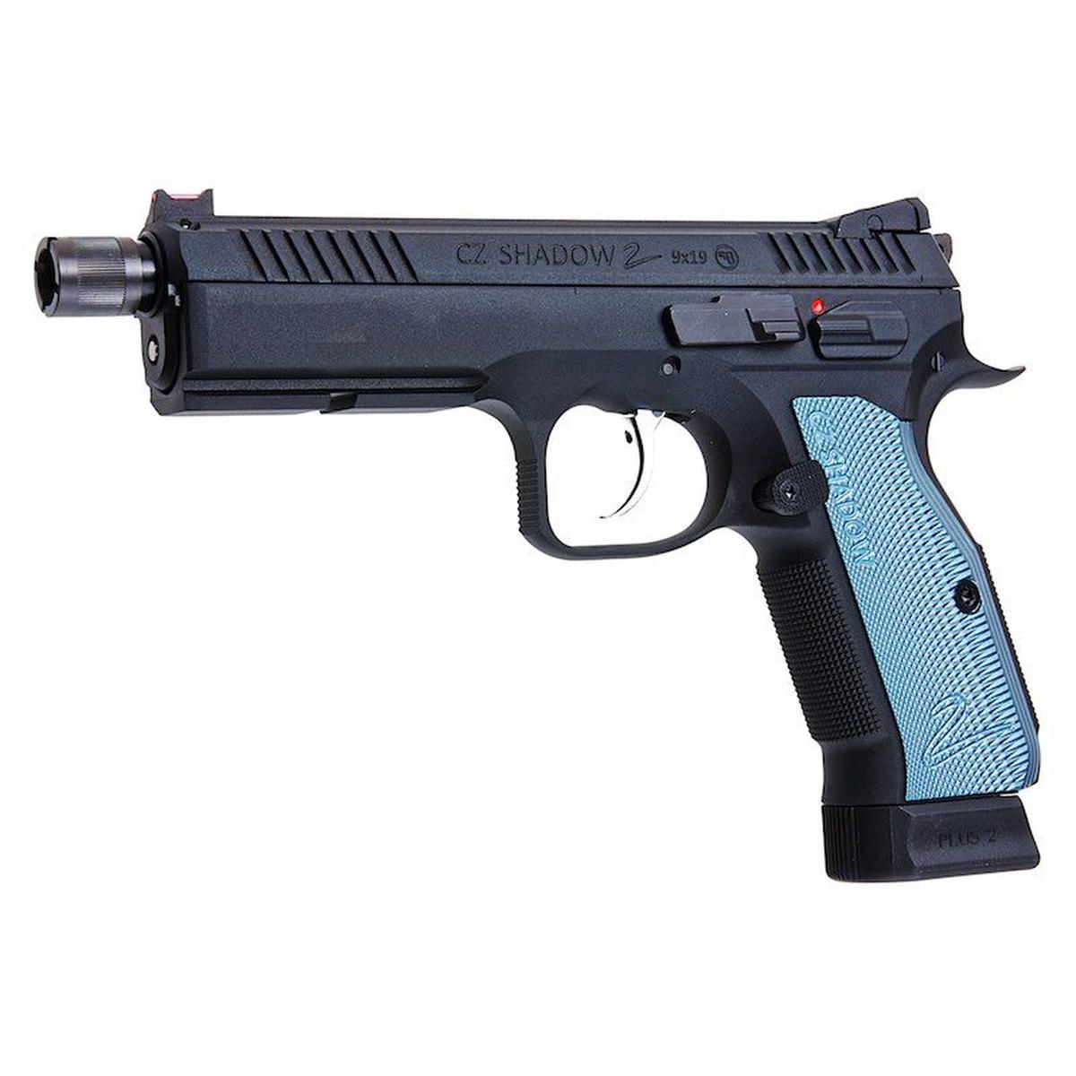 KJ WORKS CZ シャドウ 2 GBB エアソフト ピストル - ネジ付きバレル バージョン (ASG ライセンス)-AIRSOFT GOGO エアガン・サバゲー用品通販