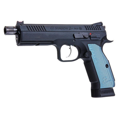 KJ WORKS CZ シャドウ 2 GBB エアソフト ピストル - ネジ付きバレル バージョン (ASG ライセンス)-AIRSOFT GOGO エアガン・サバゲー用品通販