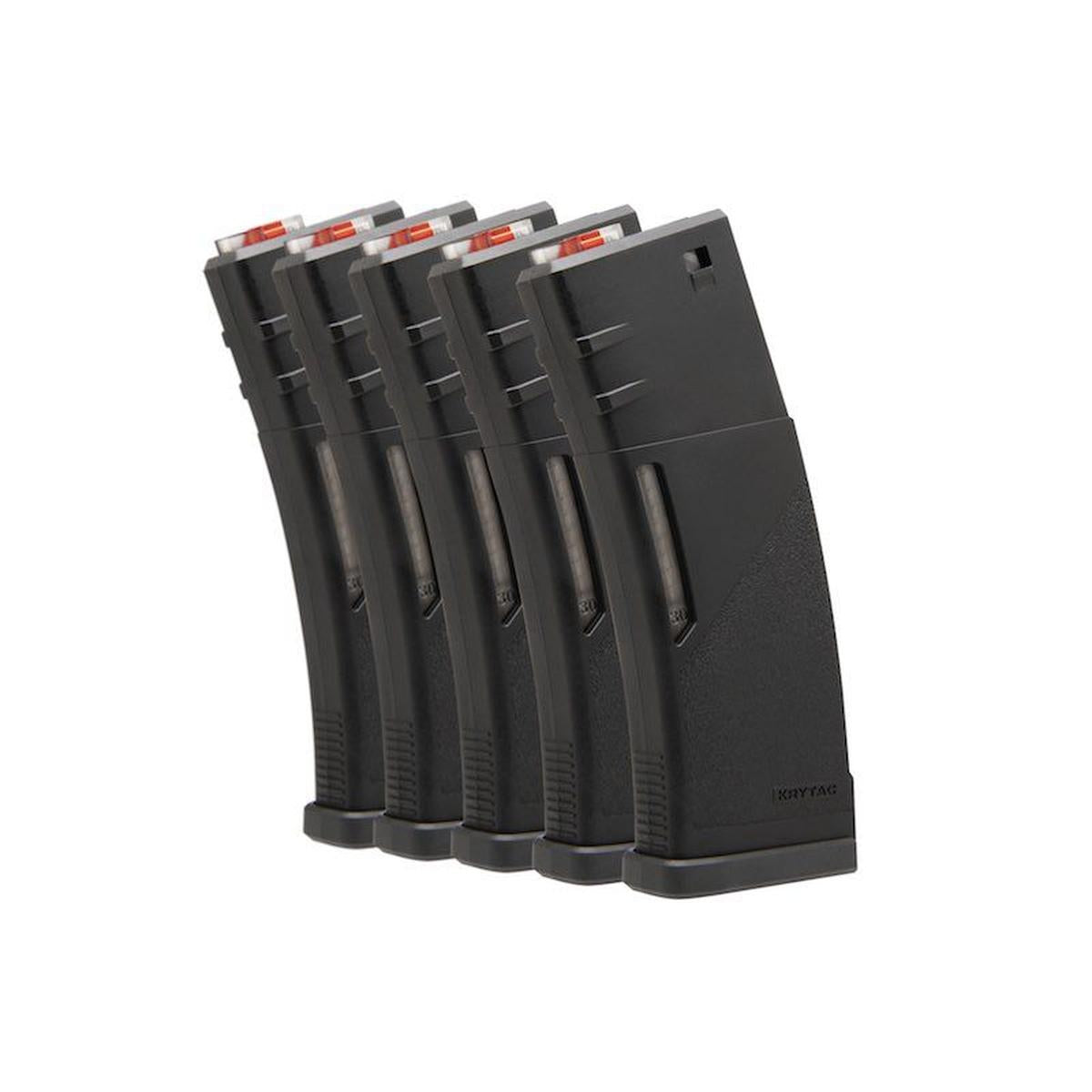 KRYTAC M4 マガジン (30/120 ラウンド AEG マガジン、5 個/ボックス) - ブラック-AIRSOFT GOGO エアガン・サバゲー用品通販