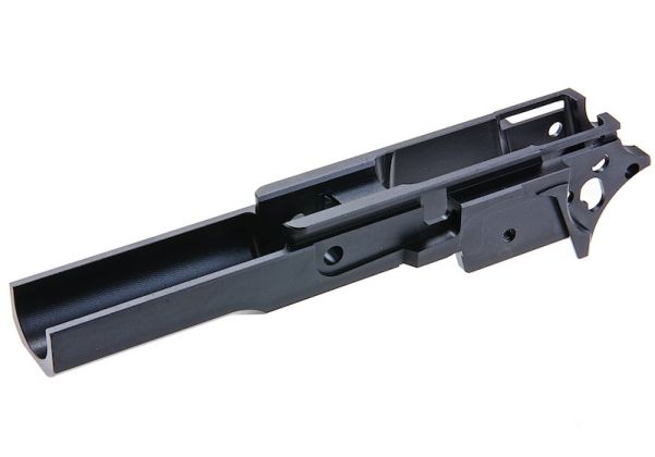 KUNG FU Airsoft Tokyo Marui ハイキャパ 5.1 GBB ミドルフレーム - (CNC アルミニウム / アルミ、ブラック)-AIRSOFT GOGO エアガン・サバゲー用品通販