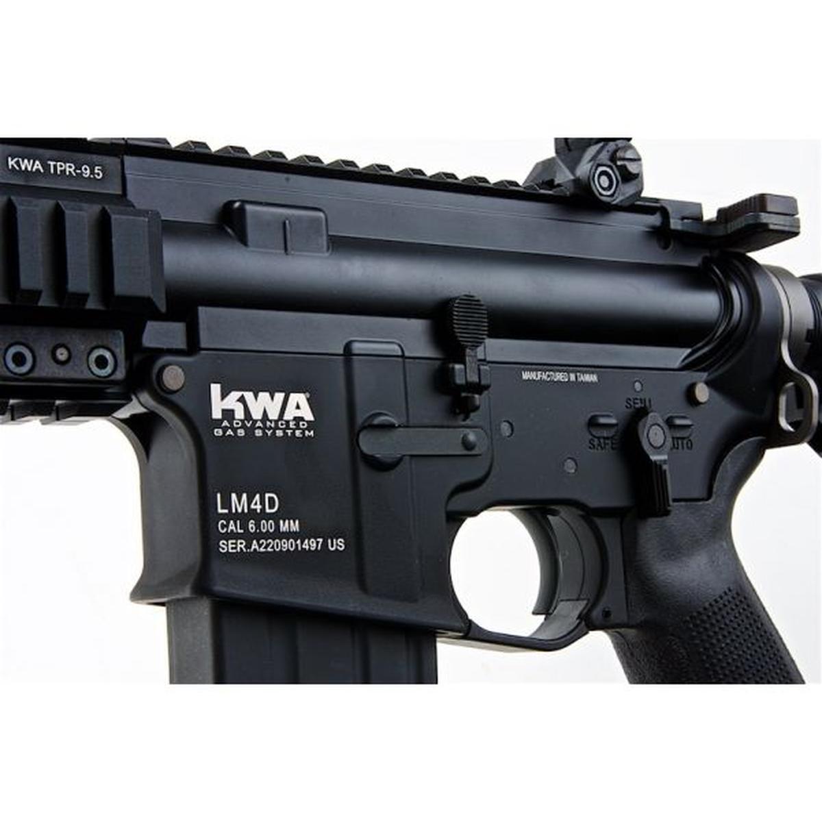 KWA LM4D GBB エアソフト ライフル (新しいツールレス ホップアップ付き) - ブラック-AIRSOFT GOGO エアガン・サバゲー用品通販