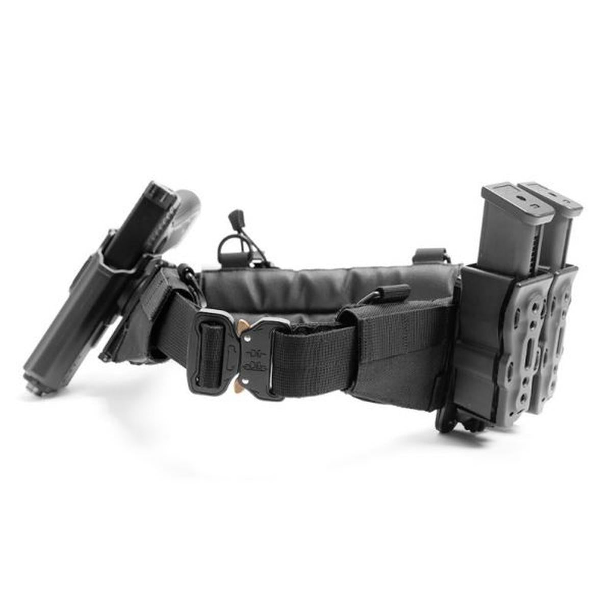 LAYLAX (バトルスタイル) 3 ピースモールベルトメタルバックルモデル - ブラック (サイズ L-XL)-AIRSOFT GOGO エアガン・サバゲー用品通販
