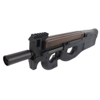 LAYLAX MODE-2 カーボンファイバー製FATサイレンサー (逆ネジ14MM、L:150MM)-AIRSOFT GOGO エアガン・サバゲー用品通販