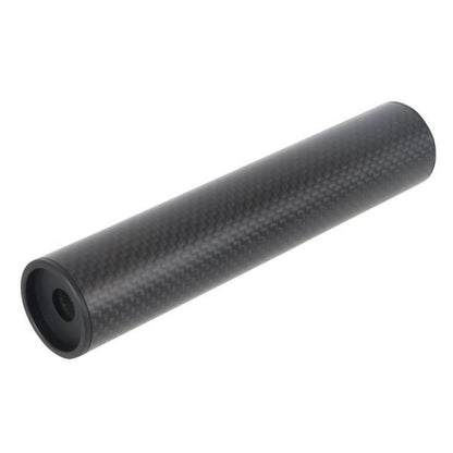LAYLAX MODE-2 カーボンファイバー製FATサイレンサー (逆ネジ14MM、L:150MM)-AIRSOFT GOGO エアガン・サバゲー用品通販