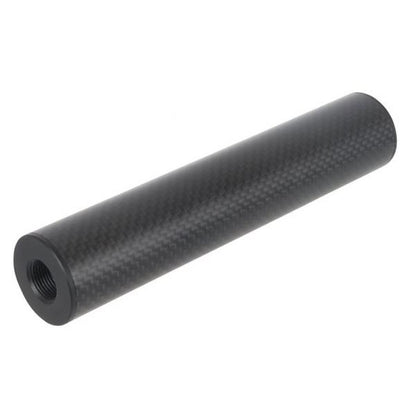 LAYLAX MODE-2 カーボンファイバー製FATサイレンサー (逆ネジ14MM、L:150MM)-AIRSOFT GOGO エアガン・サバゲー用品通販
