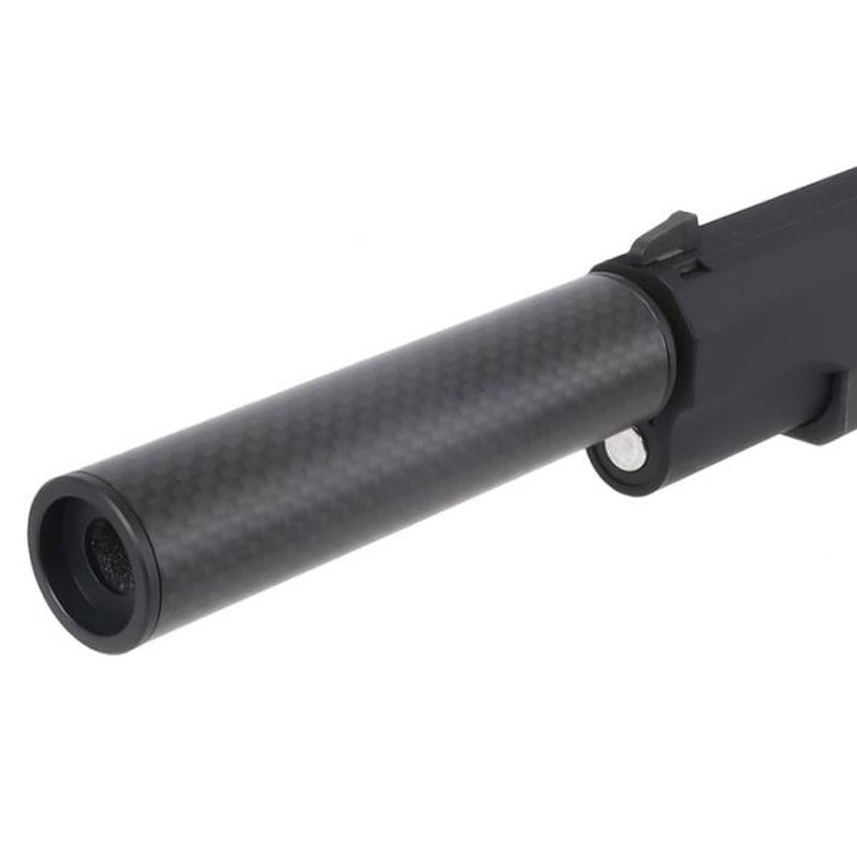 LAYLAX MODE-2 カーボンスリムサイレンサー (反時計回り14MM、L:100MM)-AIRSOFT GOGO エアガン・サバゲー用品通販