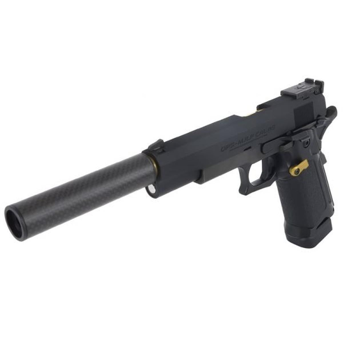 LAYLAX MODE-2 カーボンスリムサイレンサー (反時計回り14MM、L:100MM)-AIRSOFT GOGO エアガン・サバゲー用品通販