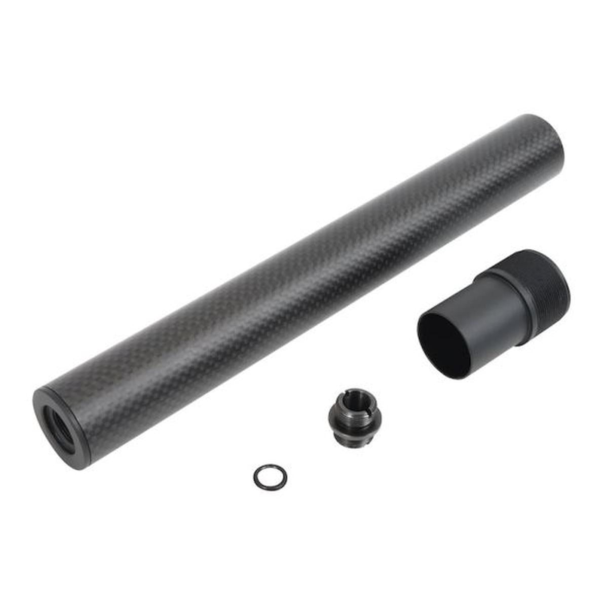 LAYLAX PSS VSR-10 ショートカーボンアウターバレル (257MM) - ブラック-AIRSOFT GOGO エアガン・サバゲー用品通販