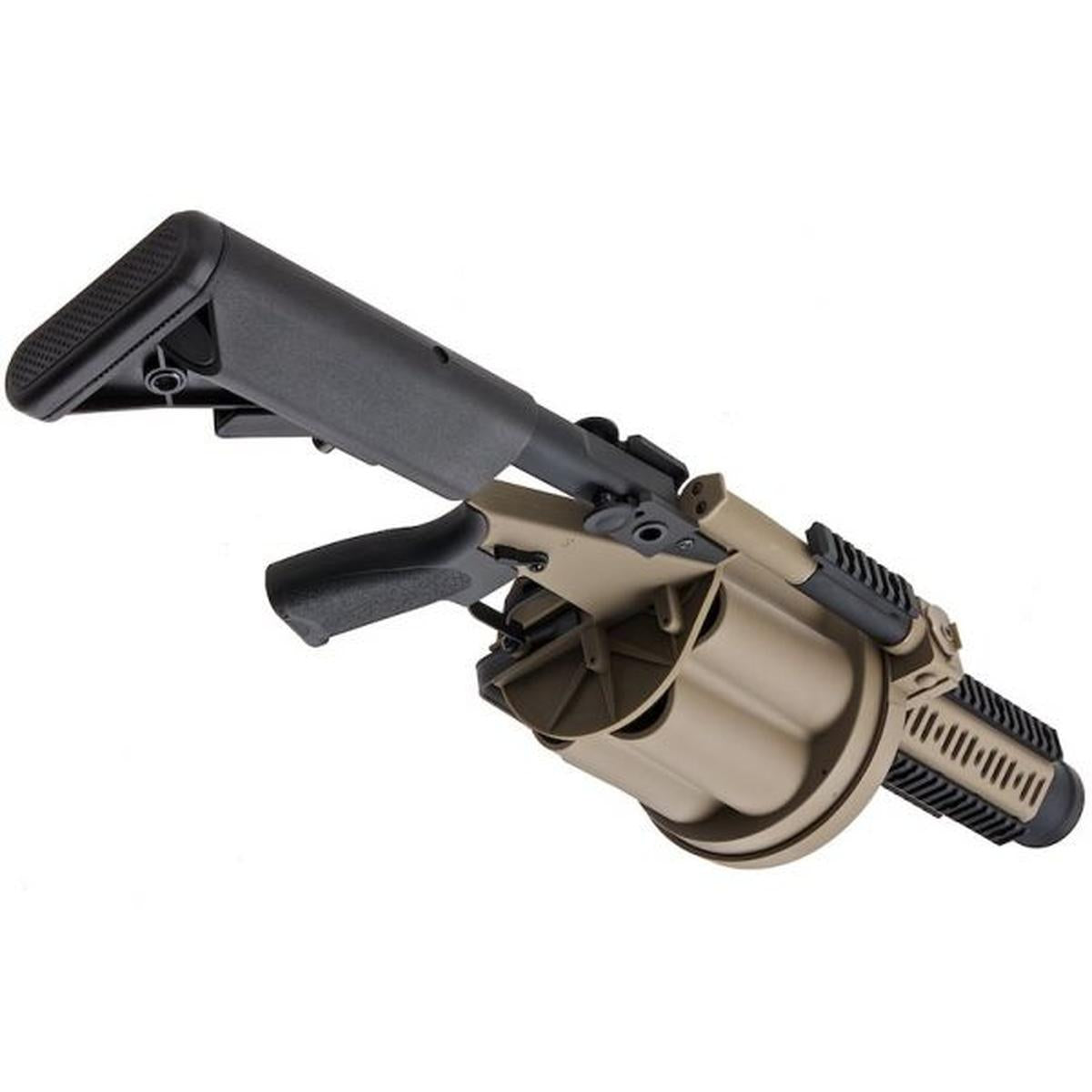 LDT MGL グレネードランチャー、格納式ストック付き - DE-AIRSOFT GOGO エアガン・サバゲー用品通販
