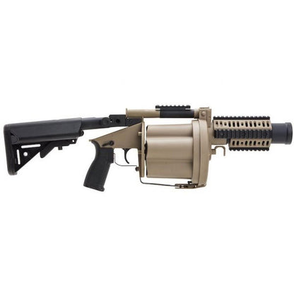 LDT MGL グレネードランチャー、格納式ストック付き - DE-AIRSOFT GOGO エアガン・サバゲー用品通販