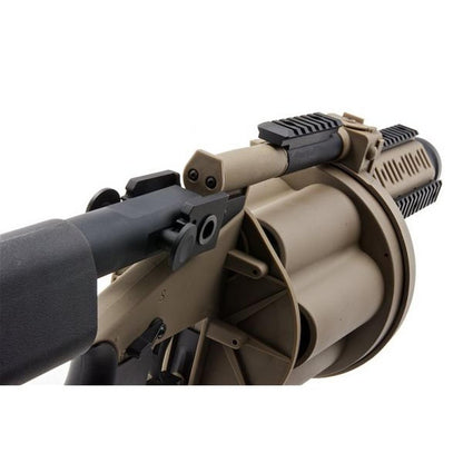 LDT MGL グレネードランチャー、格納式ストック付き - DE-AIRSOFT GOGO エアガン・サバゲー用品通販