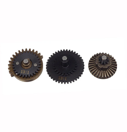 Leopard 4mm Axis 13:1 スチールギアセット（AEGエアソフト用）（131-4） - ブラック-AIRSOFT GOGO エアガン・サバゲー用品通販