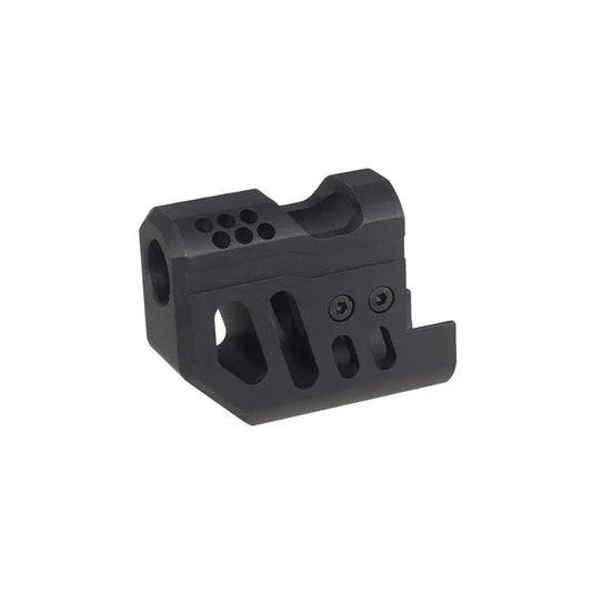 M9 シリーズ用ダブルベル CNC アルミニウム コンペンセーター (DB-M9P1) - ブラック-AIRSOFT GOGO エアガン・サバゲー用品通販