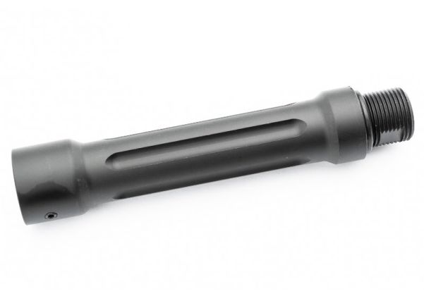 Maple Leaf 3.9インチ アウターバレル M4 AEG エアソフトガン用 150mm インナーバレル - ブラック (CNCアルミニウム / アルミ、14mm CCW)-AIRSOFT GOGO エアガン・サバゲー用品通販
