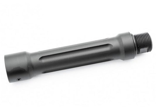 Maple Leaf 3.9インチ アウターバレル M4 AEG エアソフトガン用 150mm インナーバレル - ブラック (CNCアルミニウム / アルミ、14mm CCW)-AIRSOFT GOGO エアガン・サバゲー用品通販