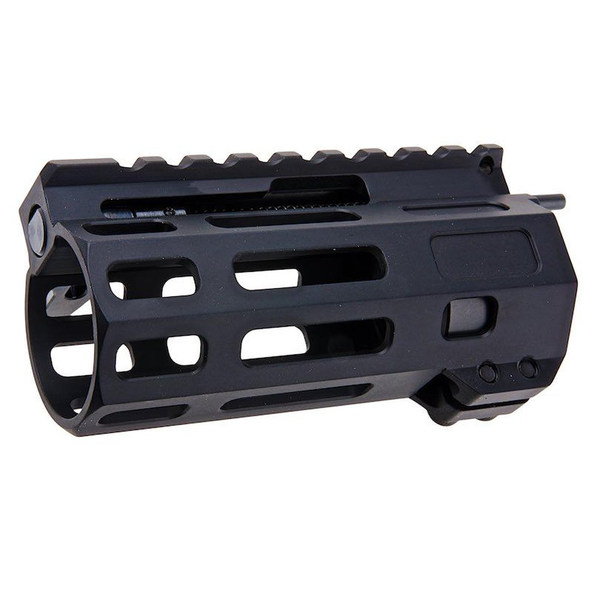 MAPLE LEAF 「フロントチャージ」M-LOK ハンドガード WE / VFC / GHK M4 GBBR 用 (CNC、4 インチ、ブラック)-AIRSOFT GOGO エアガン・サバゲー用品通販