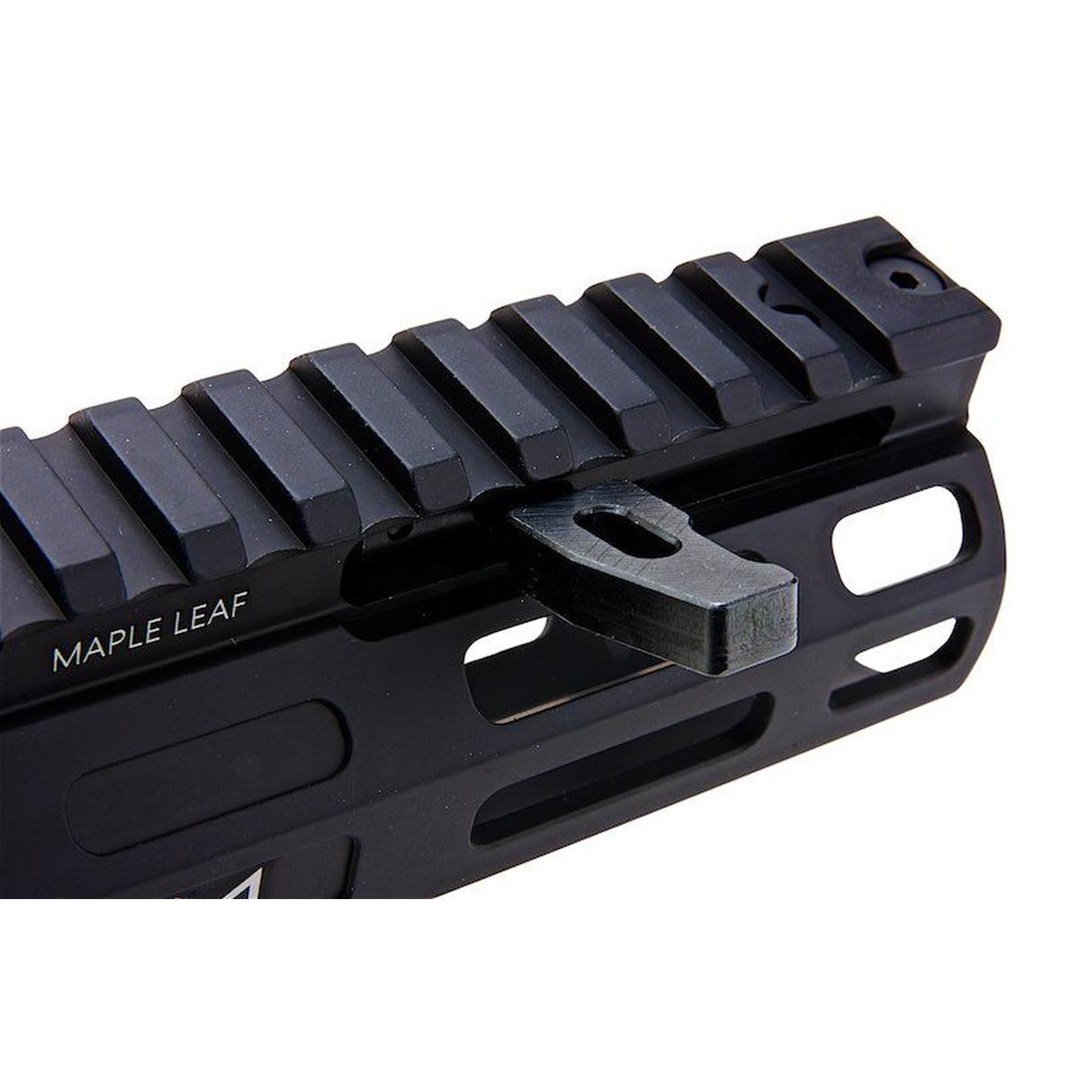 MAPLE LEAF 「フロントチャージ」M-LOK ハンドガード WE / VFC / GHK M4 GBBR 用 (CNC、4 インチ、ブラック)-AIRSOFT GOGO エアガン・サバゲー用品通販