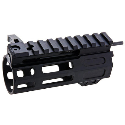 MAPLE LEAF 「フロントチャージ」M-LOK ハンドガード WE / VFC / GHK M4 GBBR 用 (CNC、4 インチ、ブラック)-AIRSOFT GOGO エアガン・サバゲー用品通販