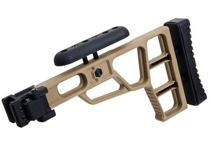 Maple Leaf MLC-S2 タクティカル折りたたみストック（VSR-10およびMLC-338用、ヒンジ付き） - DE-AIRSOFT GOGO エアガン・サバゲー用品通販