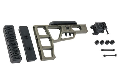 Maple Leaf MLC-S2 タクティカル折りたたみストック（VSR-10およびMLC-338用、ヒンジ付き） - OD-AIRSOFT GOGO エアガン・サバゲー用品通販
