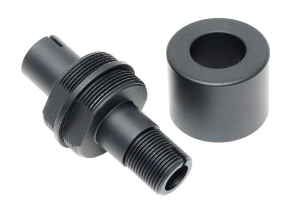 Maple Leaf サイレンサーアダプターーヘッド TM VSR-10 G-SPEC アウターバレル用 - BK (14mm CCW)-AIRSOFT GOGO エアガン・サバゲー用品通販