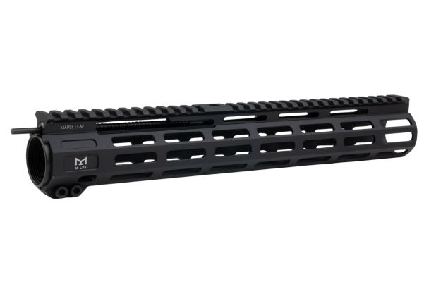 Maple Leaf製「フロントチャージング」M-Lokハンドガード（WE / VFC / GHK M4 GBBR用）（CNC加工、12.5インチ、ブラック）-AIRSOFT GOGO エアガン・サバゲー用品通販
