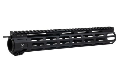 Maple Leaf製「フロントチャージング」M-Lokハンドガード（WE / VFC / GHK M4 GBBR用）（CNC加工、12.5インチ、ブラック）-AIRSOFT GOGO エアガン・サバゲー用品通販