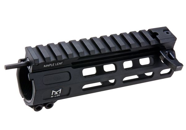 Maple Leaf製「フロントチャージング」M-Lokハンドガード（WE / VFC / GHK M4 GBBR用）（CNC加工、5.5インチ、ブラック）-AIRSOFT GOGO エアガン・サバゲー用品通販