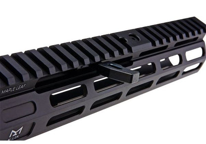 Maple Leaf製「フロントチャージング」M-Lokハンドガード（WE / VFC / GHK M4 GBBR用）（CNC加工、9.5インチ、ブラック）-AIRSOFT GOGO エアガン・サバゲー用品通販