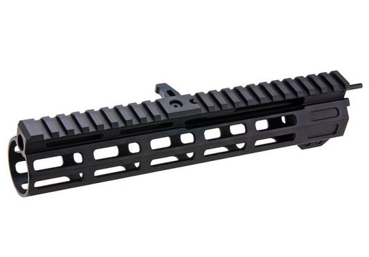 Maple Leaf製「フロントチャージング」M-Lokハンドガード（WE / VFC / GHK M4 GBBR用）（CNC加工、9.5インチ、ブラック）-AIRSOFT GOGO エアガン・サバゲー用品通販
