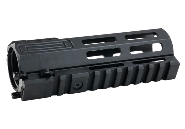 Maple Leaf製「TakeDown」M-Lokハンドガード（WE / VFC / GHK M4 GBBR用）（CNC加工、5.5インチ、ブラック）-AIRSOFT GOGO エアガン・サバゲー用品通販