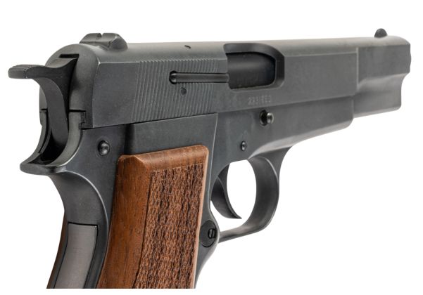 MARUSHIN 製ブローニング ハイパワー コマーシャルモデル銃 - 優れた重量感、木製グリップ付き-AIRSOFT GOGO エアガン・サバゲー用品通販
