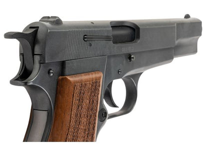 MARUSHIN 製ブローニング ハイパワー コマーシャルモデル銃 - 優れた重量感、木製グリップ付き-AIRSOFT GOGO エアガン・サバゲー用品通販