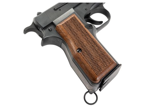MARUSHIN 製ブローニング ハイパワー コマーシャルモデル銃 - 優れた重量感、木製グリップ付き-AIRSOFT GOGO エアガン・サバゲー用品通販