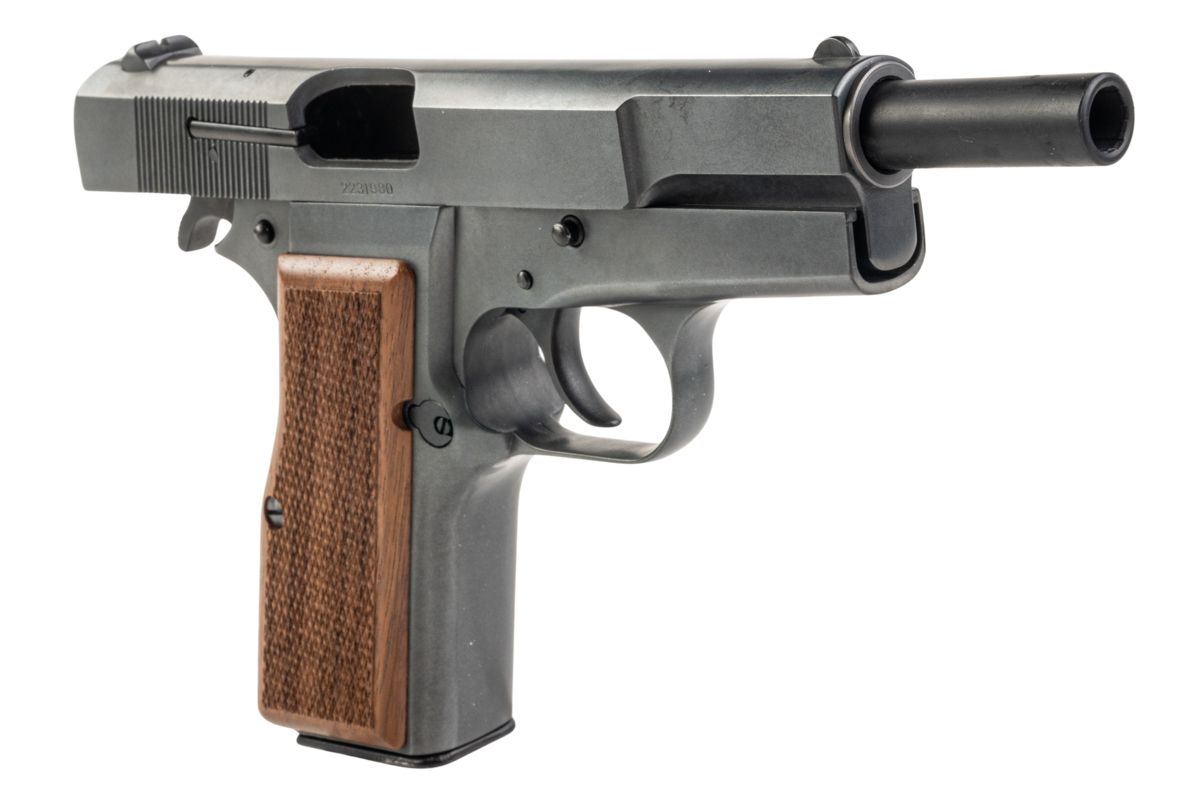 MARUSHIN 製ブローニング ハイパワー コマーシャルモデル銃 - 優れた重量感、木製グリップ付き-AIRSOFT GOGO エアガン・サバゲー用品通販