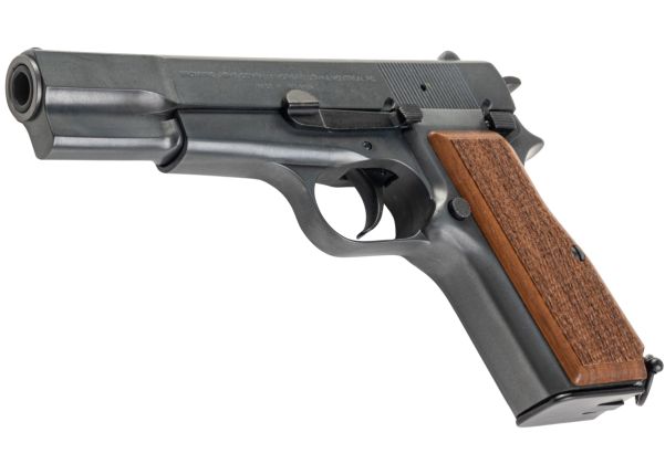 MARUSHIN 製ブローニング ハイパワー コマーシャルモデル銃 - 優れた重量感、木製グリップ付き-AIRSOFT GOGO エアガン・サバゲー用品通販