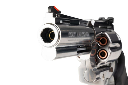 MARUSHIN アナコンダ 44 マグナム リボルバー (4 インチ) - 銀(ぎん)、HOUGE グリップ付き-AIRSOFT GOGO エアガン・サバゲー用品通販