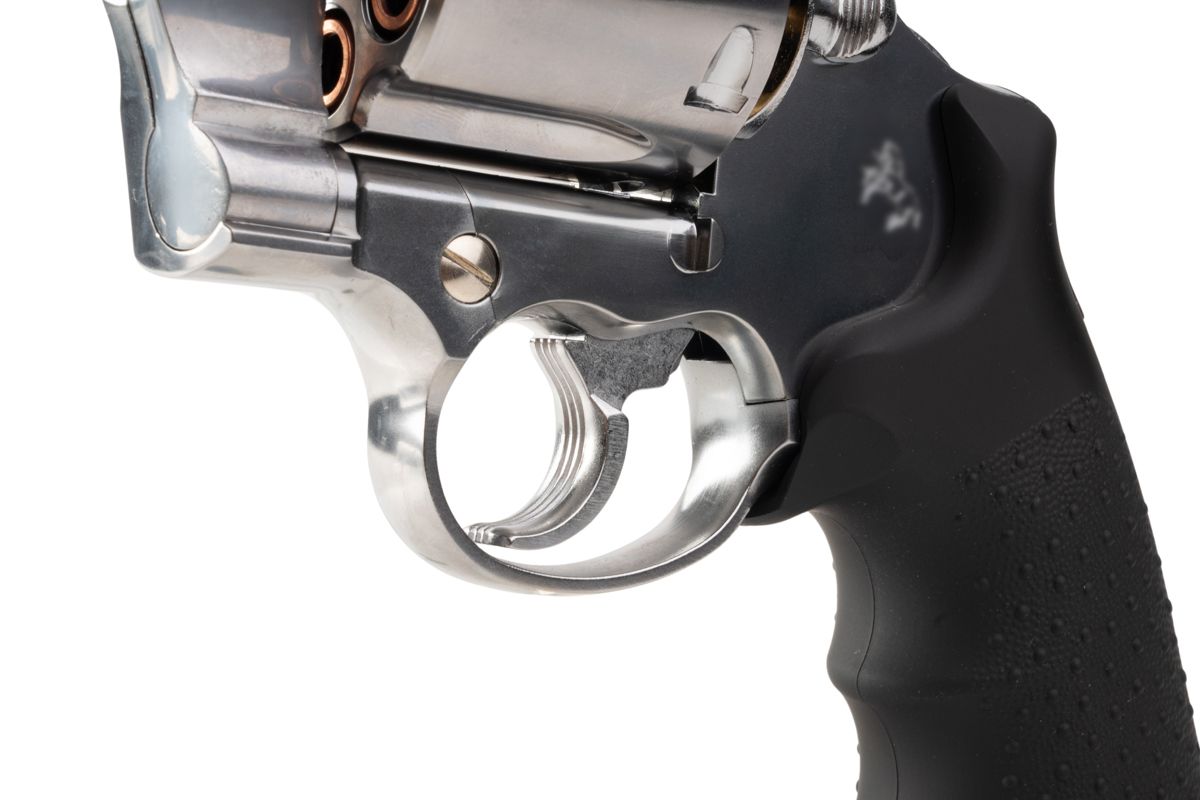 MARUSHIN アナコンダ 44 マグナム リボルバー (4 インチ) - 銀(ぎん)、HOUGE グリップ付き-AIRSOFT GOGO エアガン・サバゲー用品通販